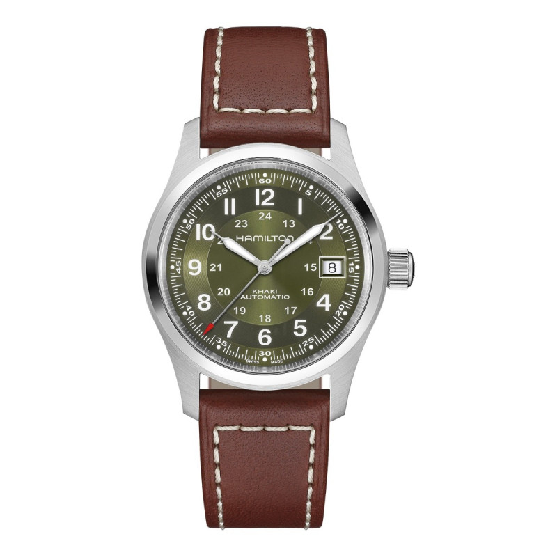 Reloj Hamilton Khaki Field Auto H70455560 | Automático 38 mm esfera verde caqui | Joyería Bellido