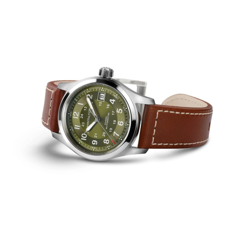 Reloj Hamilton Khaki Field Auto H70455560 | Automático 38 mm esfera verde caqui | Joyería Bellido