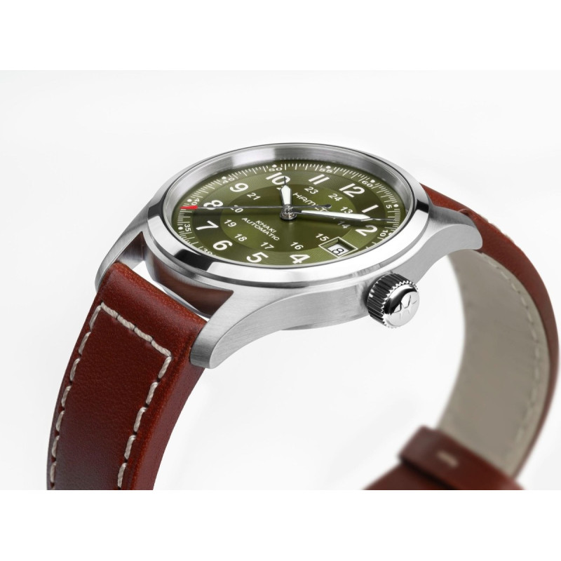 Reloj Hamilton Khaki Field Auto H70455560 | Automático 38 mm esfera verde caqui | Joyería Bellido