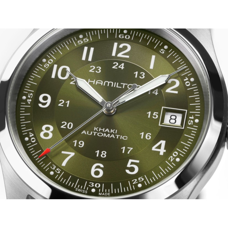 Reloj Hamilton Khaki Field Auto H70455560 | Automático 38 mm esfera verde caqui | Joyería Bellido