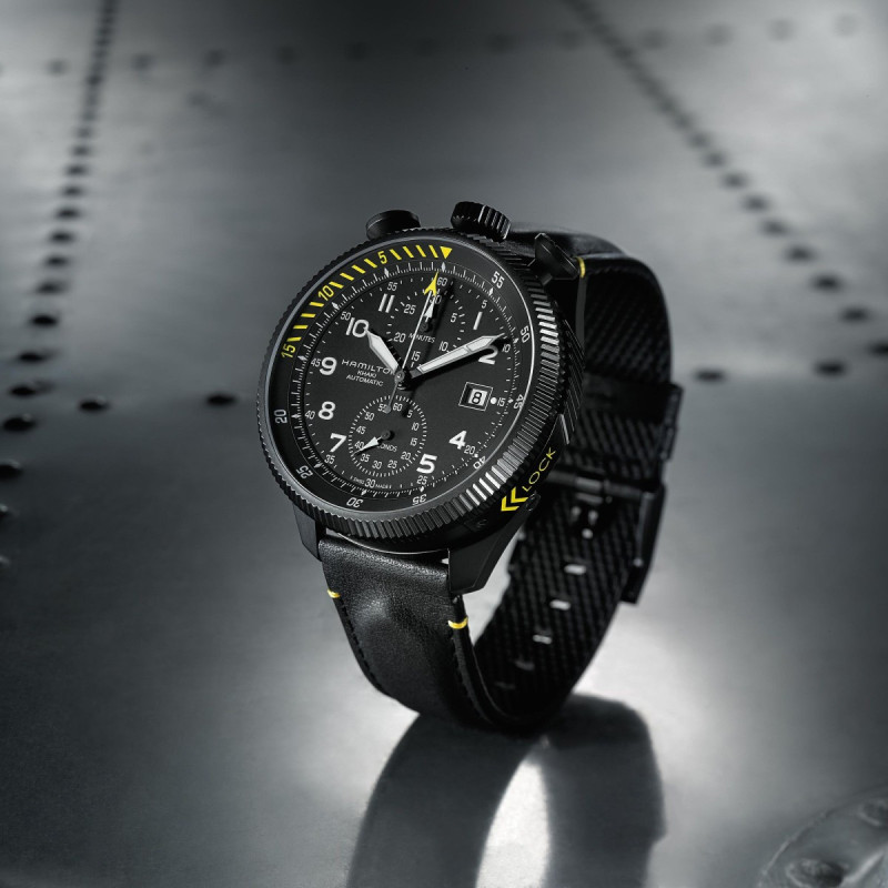 Reloj Hamilton Khaki Aviation Takeoff Auto Chrono H76786733 | Cronógrafo automático 46 mm | Joyería Bellido