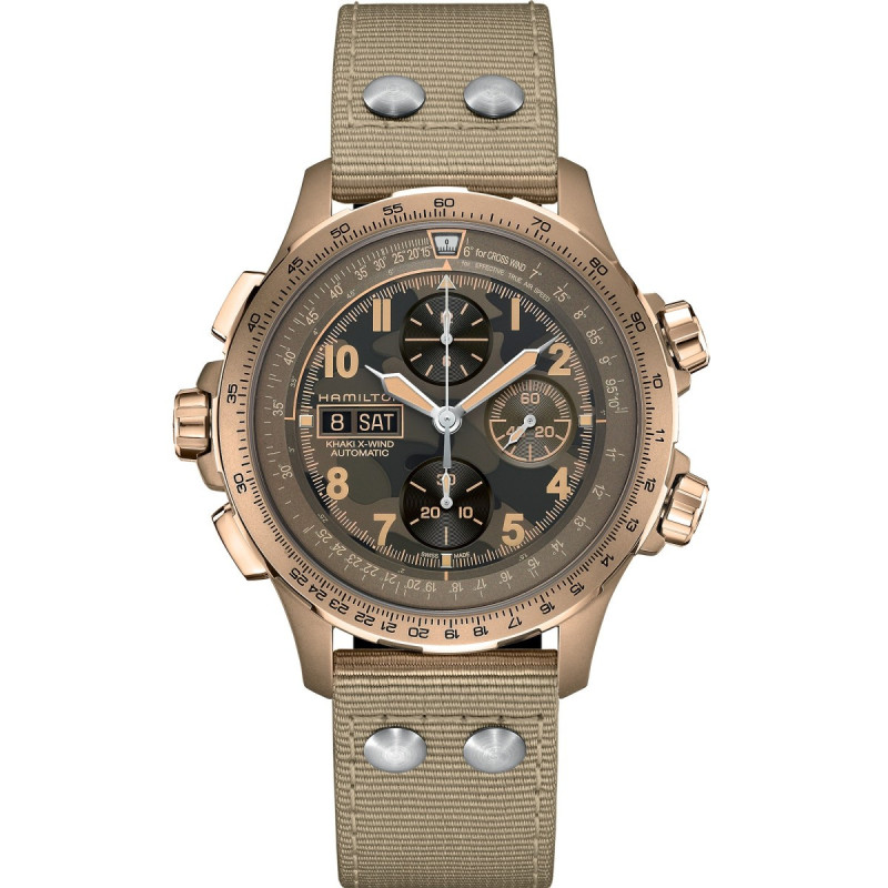 Reloj Hamilton Khaki Aviation X-Wind Auto Chrono H77916920 | Cronógrafo automático 45 mm | Joyería Bellido