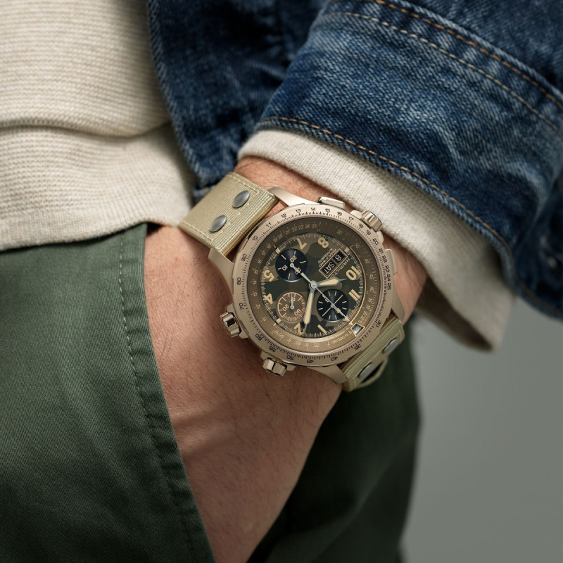 Reloj Hamilton Khaki Aviation X-Wind Auto Chrono H77916920 | Cronógrafo automático 45 mm | Joyería Bellido