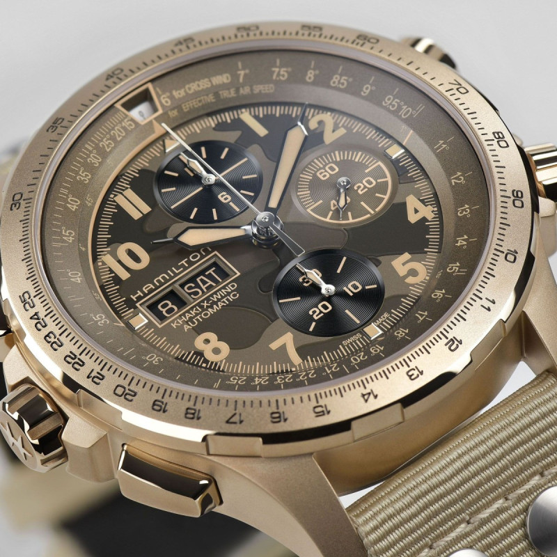 Reloj Hamilton Khaki Aviation X-Wind Auto Chrono H77916920 | Cronógrafo automático 45 mm | Joyería Bellido
