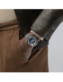 Reloj Hamilton Khaki Aviation Pilot Pioneer Mechanical Chronograph H76409140 | Cronógrafo mecánico azul y caja acero | Joyería B