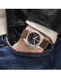 Reloj Hamilton Khaki Aviation Pilot Pioneer Mechanical Chrono H76409530 | Cronógrafo mecánico negro 40 mm | Joyería Bellido
