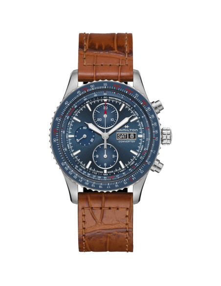 Reloj Hamilton Khaki Aviation Converter Auto Chrono H76746540 | Cronógrafo automático azul 44 mm | Joyería Bellido