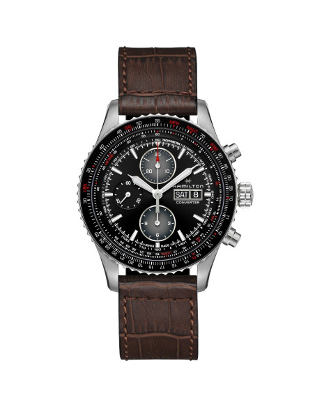 Reloj Hamilton Khaki Aviation Converter Auto Chrono H76726530 | Cronógrafo automático 44 mm piloto | Joyería Bellido