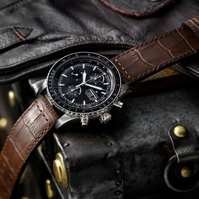 Reloj Hamilton Khaki Aviation Converter Auto Chrono H76726530 | Cronógrafo automático 44 mm piloto | Joyería Bellido