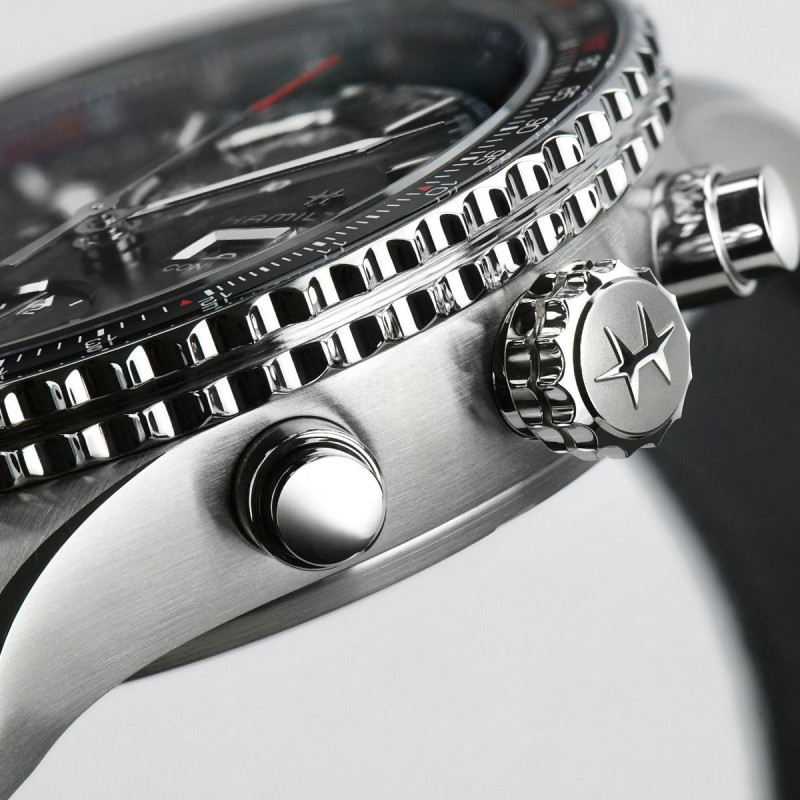Reloj Hamilton Khaki Aviation Converter Auto Chrono H76726530 | Cronógrafo automático 44 mm piloto | Joyería Bellido