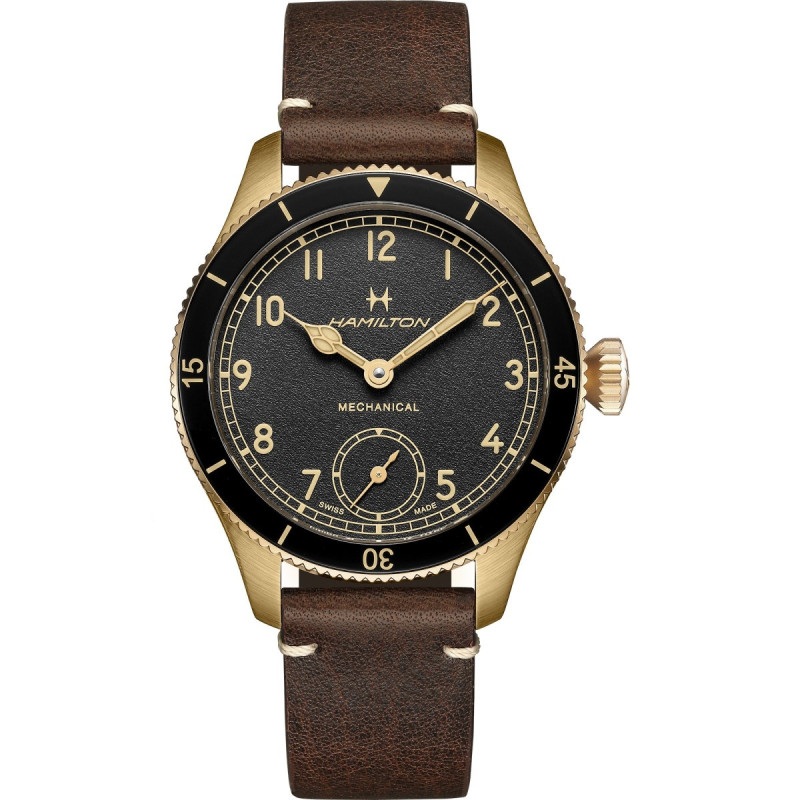 Reloj Hamilton Khaki Aviation Pilot Pioneer Bronze H76709530 | Mecánico 43 mm caja bronce | Joyería Bellido