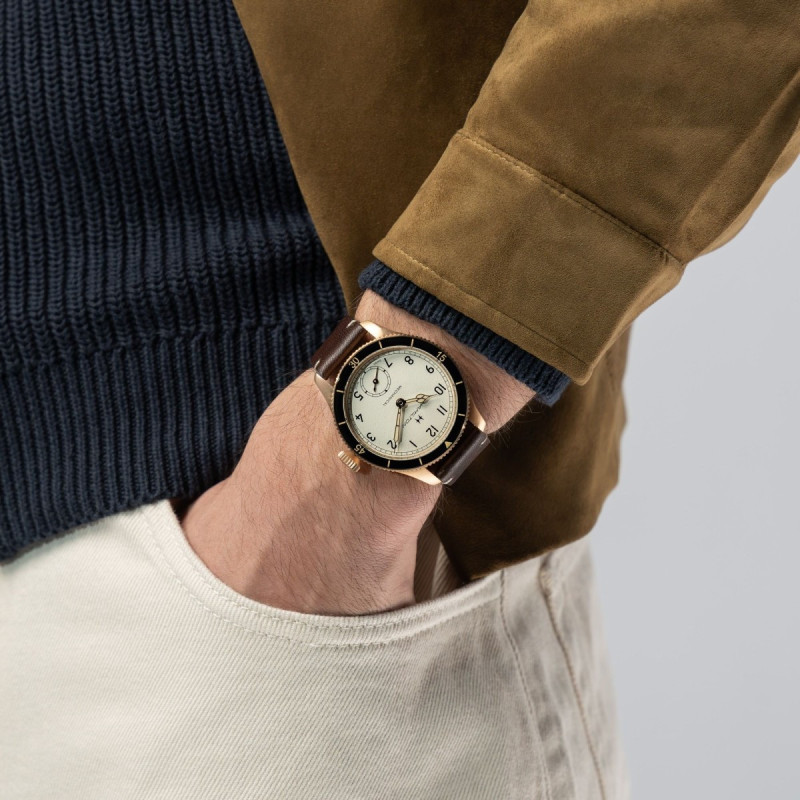 Reloj Hamilton Khaki Aviation Pilot Pioneer Bronce 43 mm H76709510  | Mecánico 50 h Reserva | Joyería Bellido