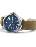 Reloj Hamilton Khaki Aviation Pilot Day Date Auto H64655941 | Automático, titanio y esfera azul | Joyería Bellido