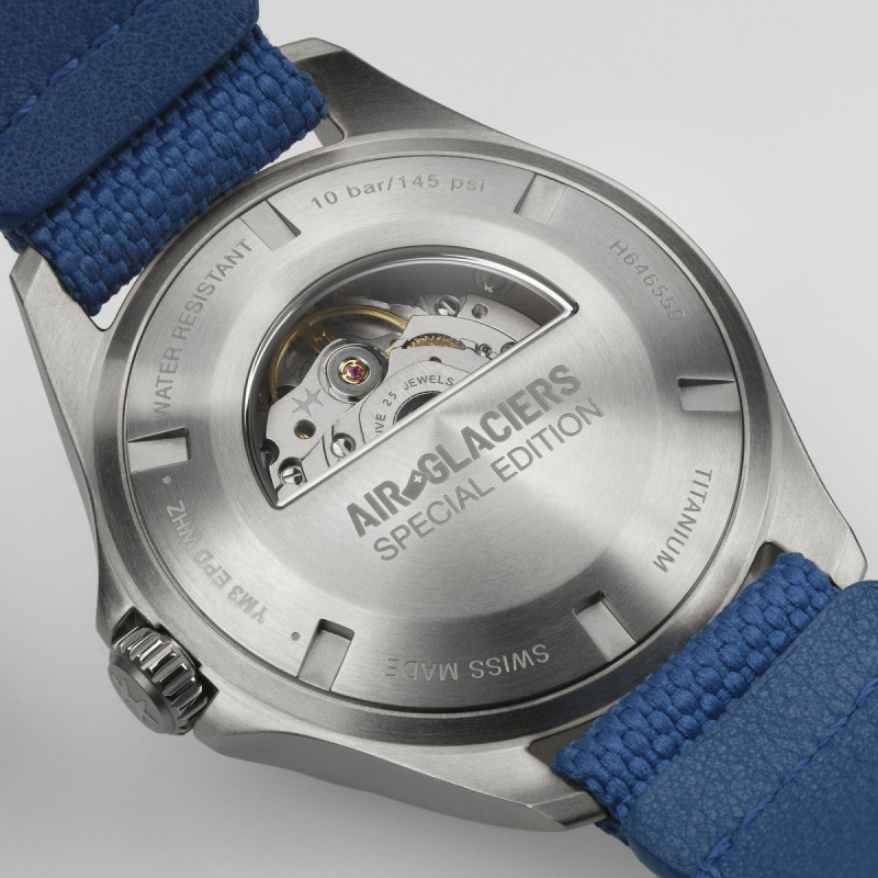 Reloj Hamilton Khaki Aviation Pilot Day Date Auto H64655941 | Automático, titanio y esfera azul | Joyería Bellido