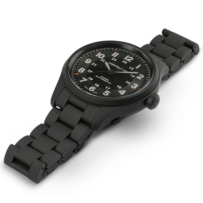 Reloj Hamilton Khaki Field Titanium H70665130 | Automático titanio negro 42 mm | Joyería Bellido