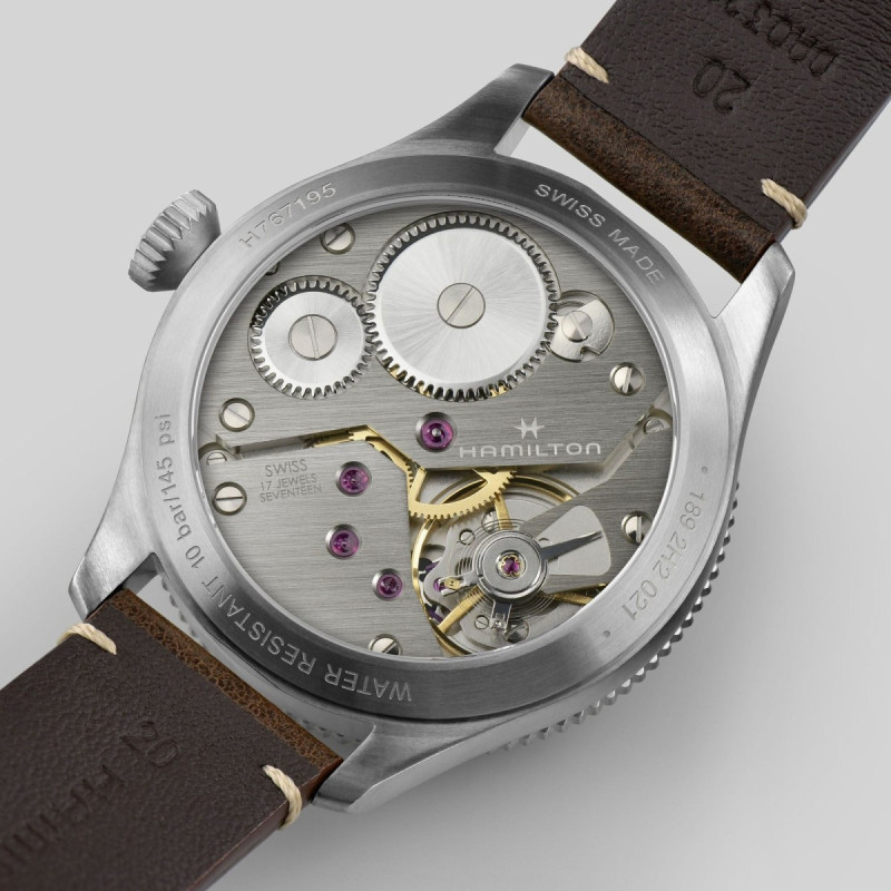 Reloj Hamilton Khaki Aviation Pilot Pioneer H76719530 | Mecánico 43 mm estilo aviador | Joyería Bellido