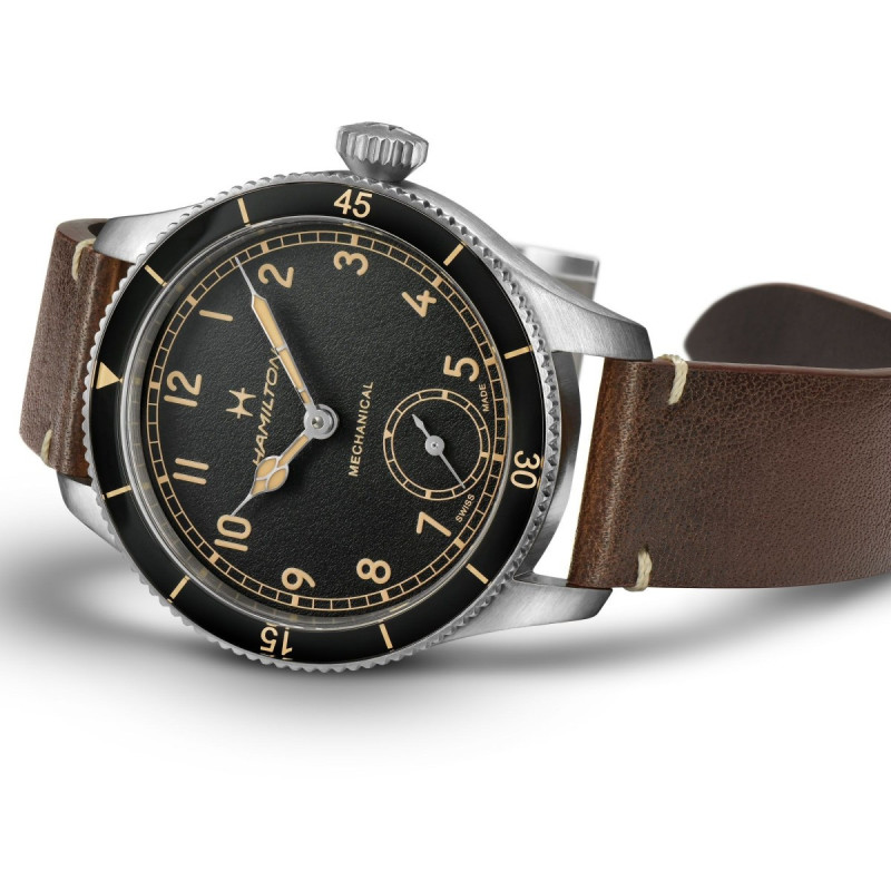 Reloj Hamilton Khaki Aviation Pilot Pioneer H76719530 | Mecánico 43 mm estilo aviador | Joyería Bellido
