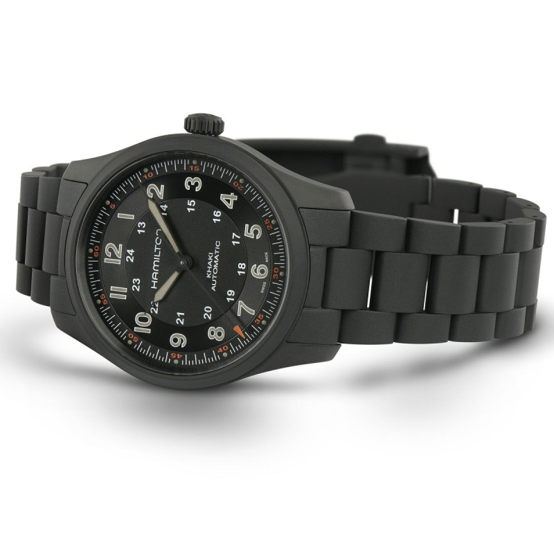 Reloj Hamilton Khaki Field Titanium H70215130 | Automático 38 mm titanio negro | Joyería Bellido