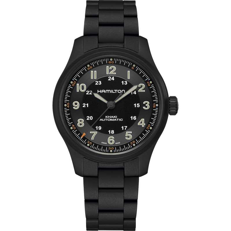 Reloj Hamilton Khaki Field Titanium H70665130 | Automático titanio negro 42 mm | Joyería Bellido