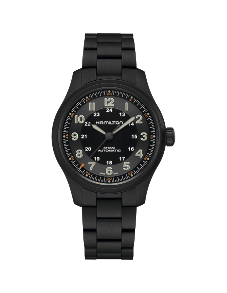 Reloj Hamilton Khaki Field Titanium H70665130 | Automático titanio negro 42 mm | Joyería Bellido