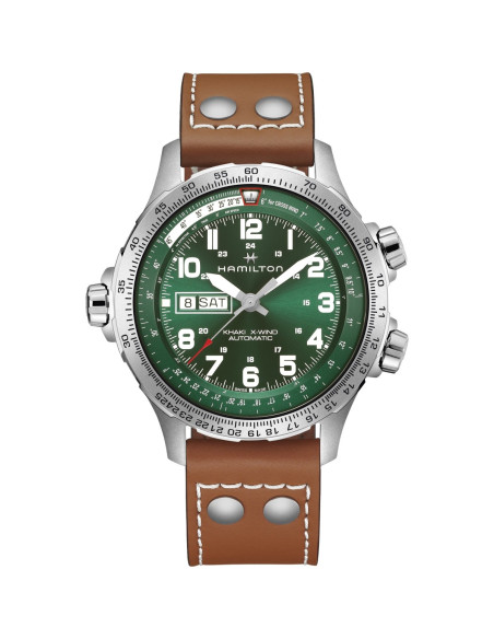 Reloj Hamilton Khaki X-Wind H77735560 | Automático piloto 45 mm día y fecha | Joyería Bellido