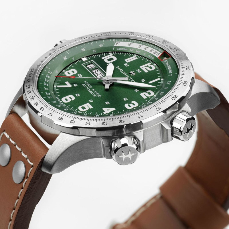 Reloj Hamilton Khaki X-Wind H77735560 | Automático piloto 45 mm día y fecha | Joyería Bellido