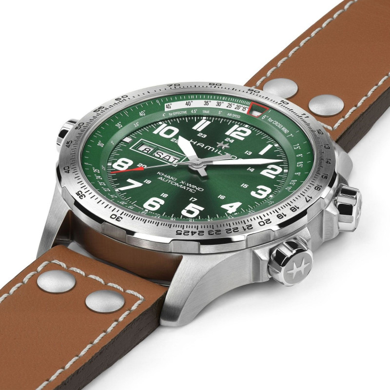 Reloj Hamilton Khaki X-Wind H77735560 | Automático piloto 45 mm día y fecha | Joyería Bellido