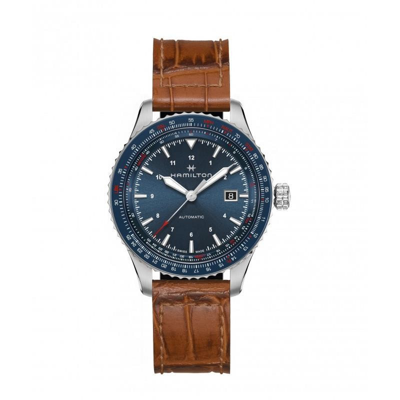Reloj Hamilton Khaki Aviation Converter Auto Chrono H76645540 | Cronógrafo automático 44 mm azul | Joyería Bellido
