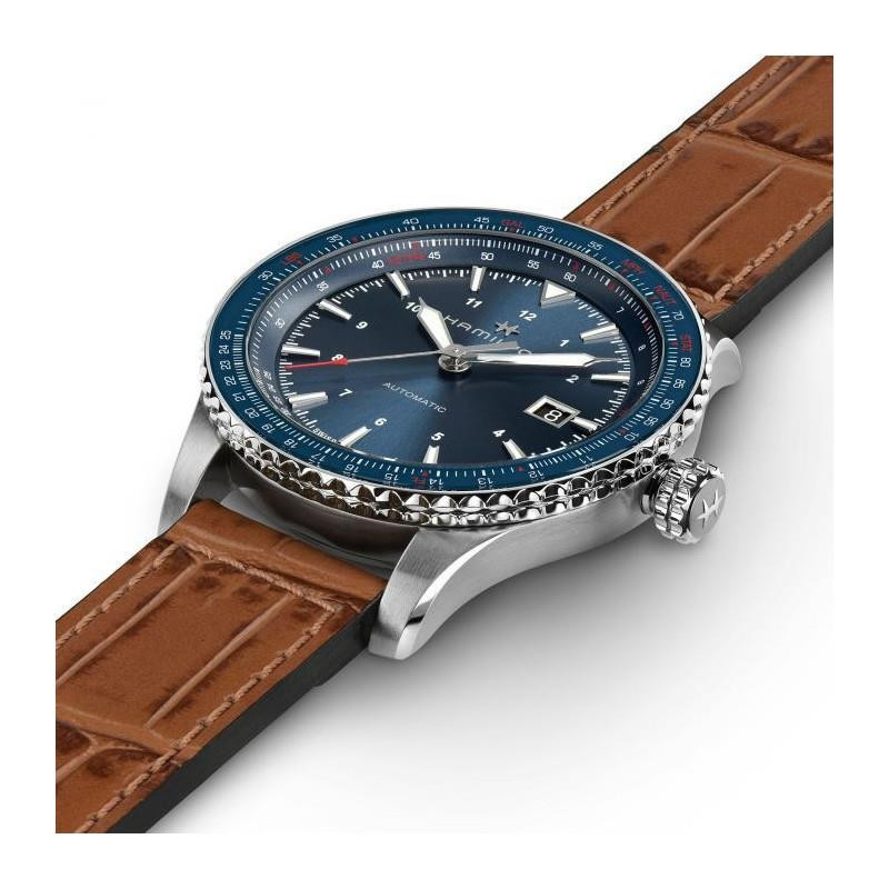 Reloj Hamilton Khaki Aviation Converter Auto Chrono H76645540 | Cronógrafo automático 44 mm azul | Joyería Bellido