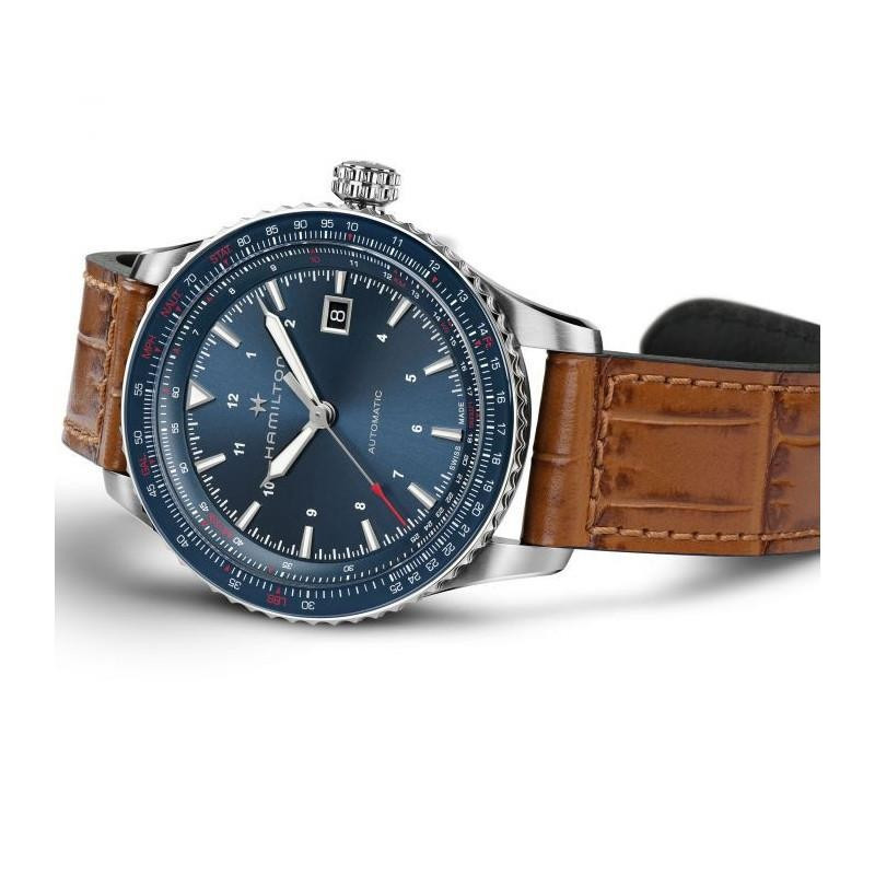 Reloj Hamilton Khaki Aviation Converter Auto Chrono H76645540 | Cronógrafo automático 44 mm azul | Joyería Bellido