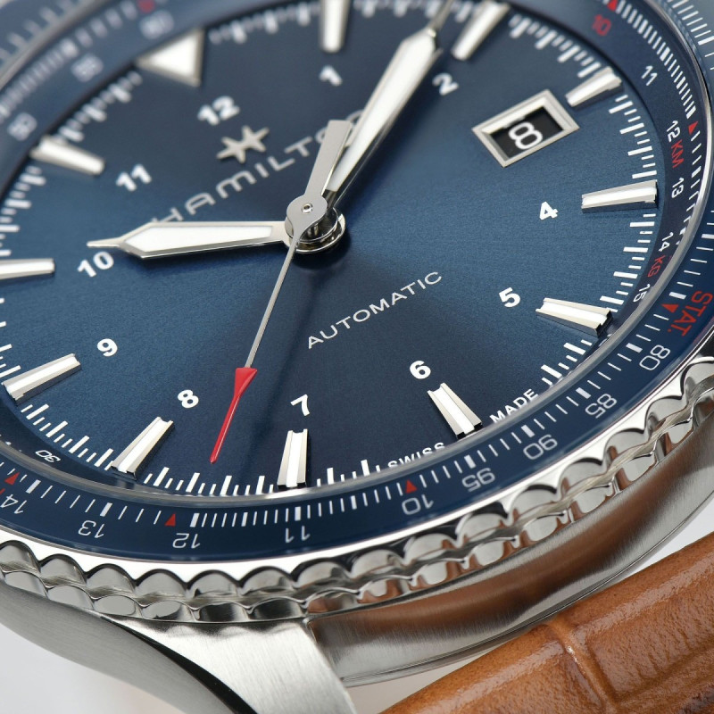 Reloj Hamilton Khaki Aviation Converter Auto Chrono H76645540 | Cronógrafo automático 44 mm azul | Joyería Bellido