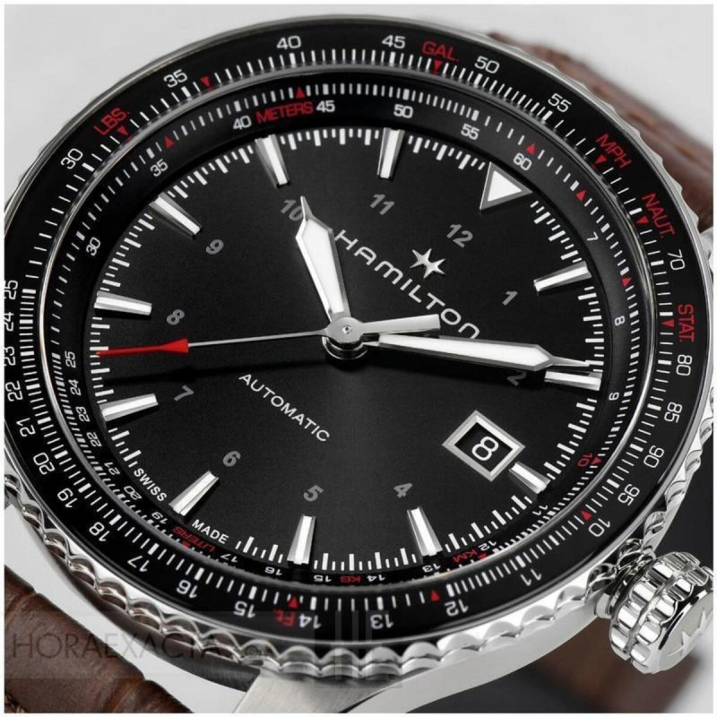 Reloj Hamilton Khaki Aviation Converter Auto H76615530 | Pilot automático 42 mm y 80 h | Joyería Bellido