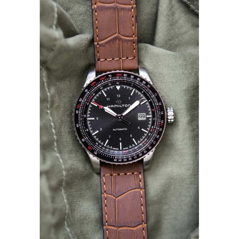 Reloj Hamilton Khaki Aviation Converter Auto H76615530 | Pilot automático 42 mm y 80 h | Joyería Bellido