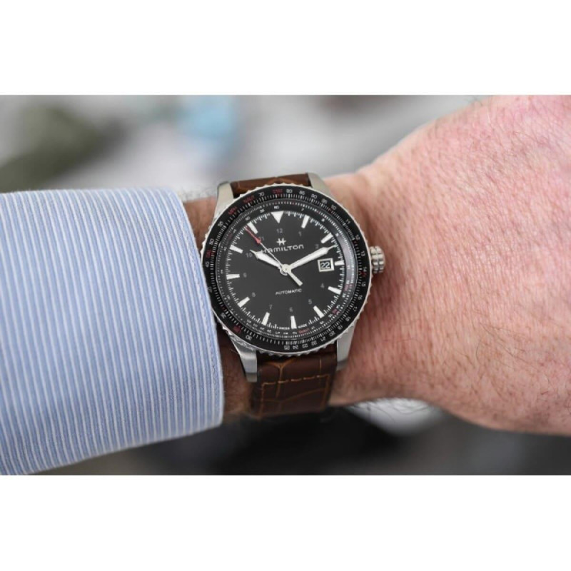 Reloj Hamilton Khaki Aviation Converter Auto H76615530 | Pilot automático 42 mm y 80 h | Joyería Bellido