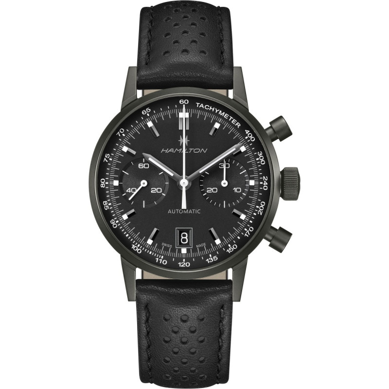 Reloj Hamilton American Classic Intra-Matic Auto Chrono H38446730 | Cronógrafo automático 40 mm en negro | Joyería Bellido