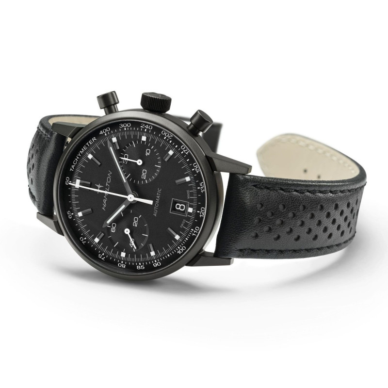 Reloj Hamilton American Classic Intra-Matic Auto Chrono H38446730 | Cronógrafo automático 40 mm en negro | Joyería Bellido