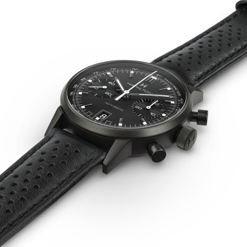 Reloj Hamilton American Classic Intra-Matic Auto Chrono H38446730 | Cronógrafo automático 40 mm en negro | Joyería Bellido