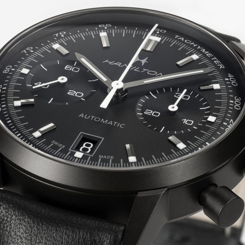 Reloj Hamilton American Classic Intra-Matic Auto Chrono H38446730 | Cronógrafo automático 40 mm en negro | Joyería Bellido