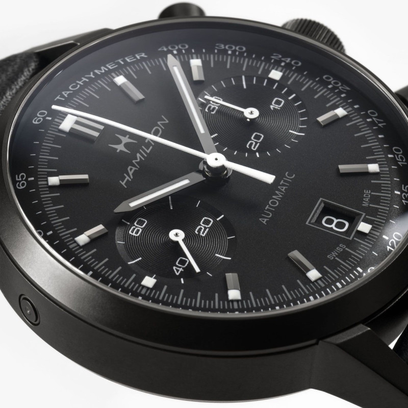 Reloj Hamilton American Classic Intra-Matic Auto Chrono H38446730 | Cronógrafo automático 40 mm en negro | Joyería Bellido