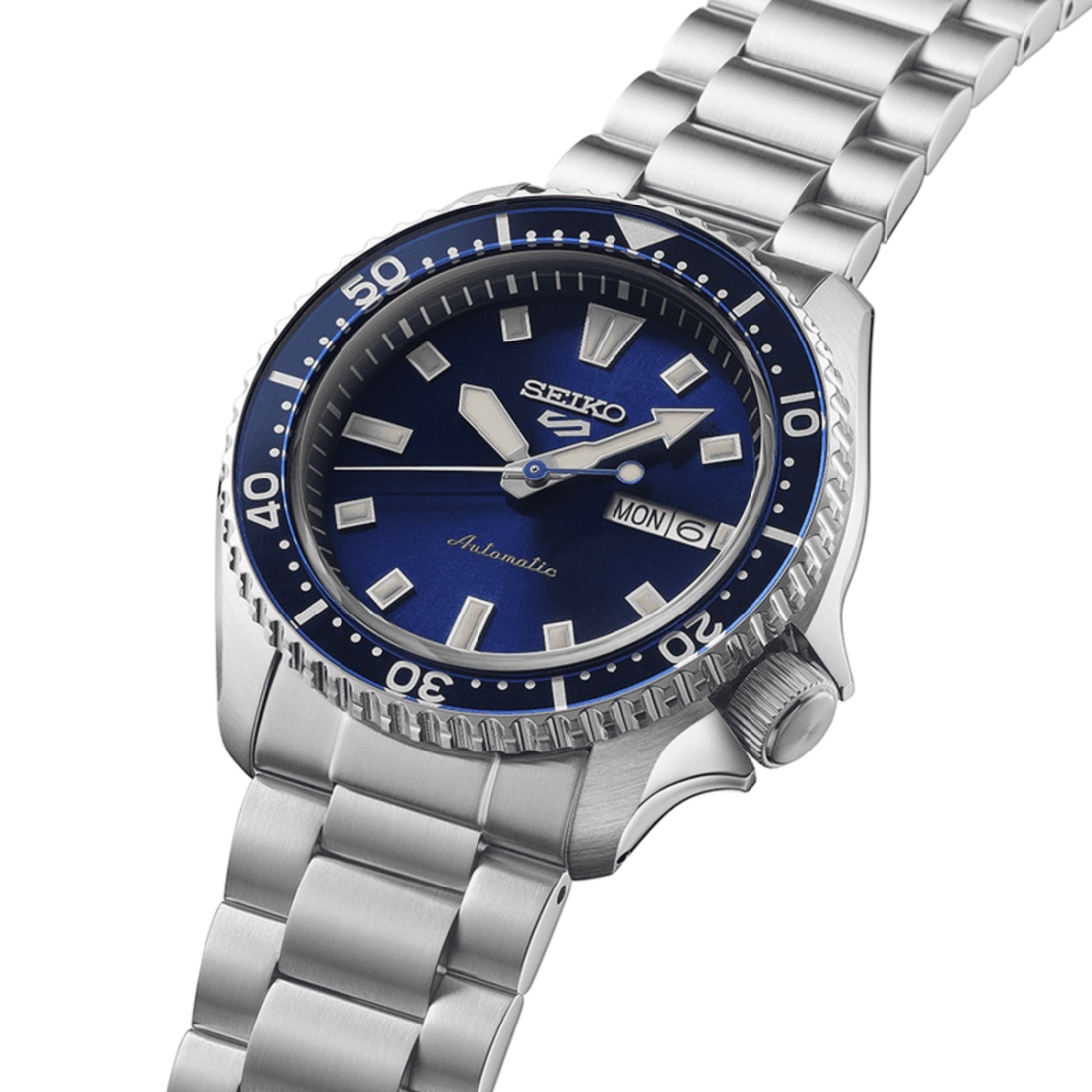 Seiko 5 Sports SKX Street Style Auto 42 mm Esfera azul Brazalete de acero SRPL83K1 - 4