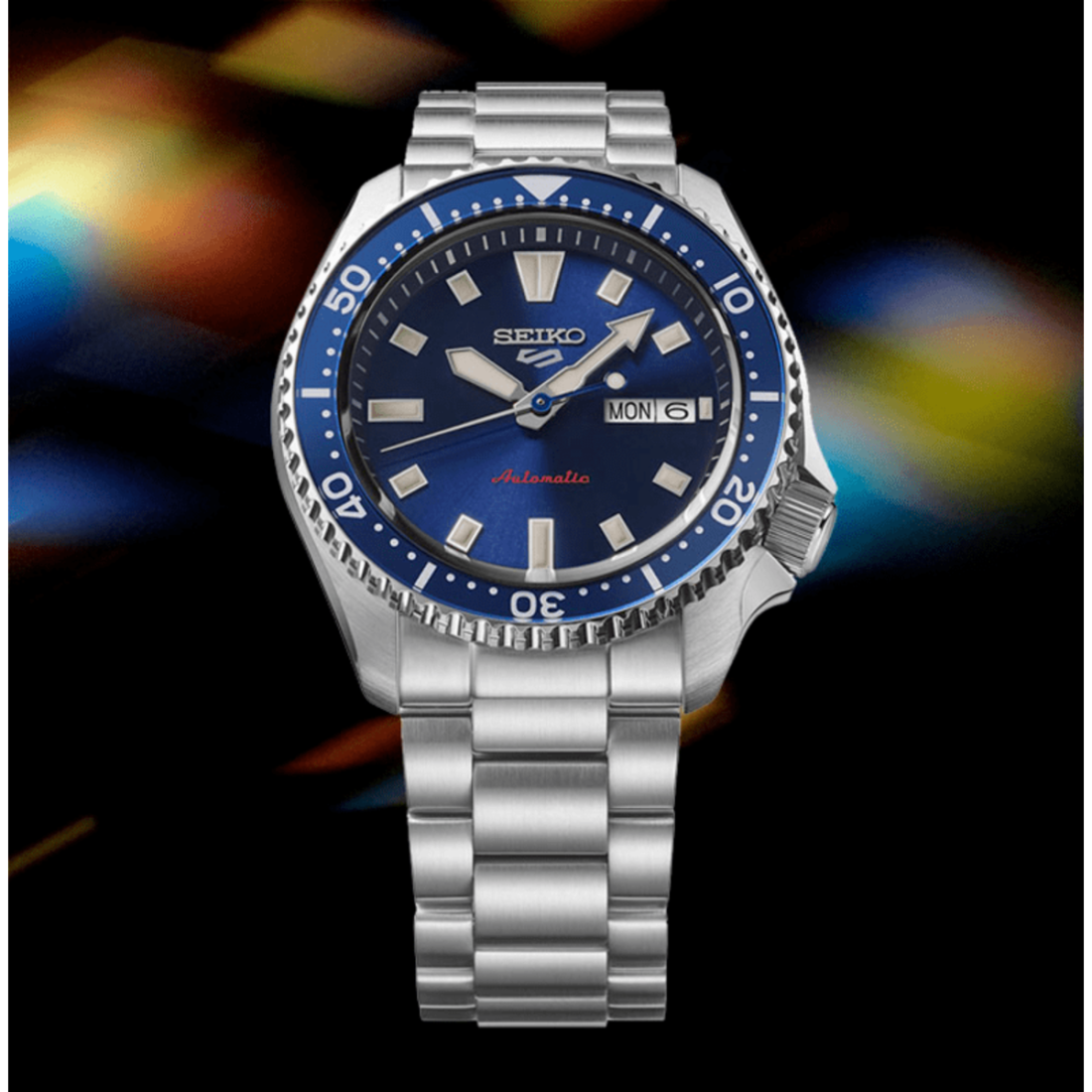 Seiko 5 Sports SKX Street Style Auto 42 mm Esfera azul Brazalete de acero SRPL83K1 - 5