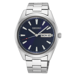 Seiko Neo Classic Cuarzo 40 mm Esfera azul SUR341P1 - 1