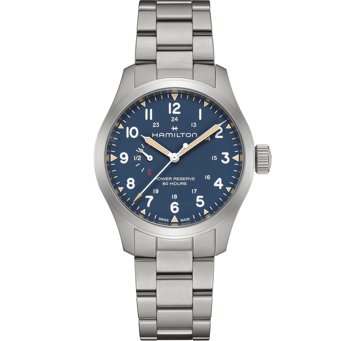 Hamilton Khaki Field Power Reserve Cuerda Manual H69509140