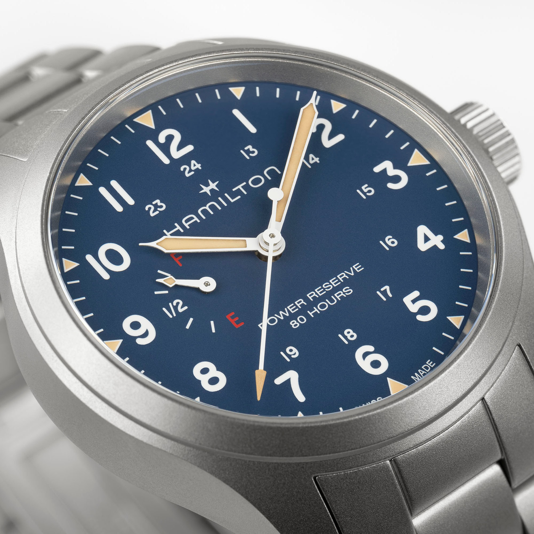 Hamilton Khaki Field Power Reserve Cuerda Manual H69509140