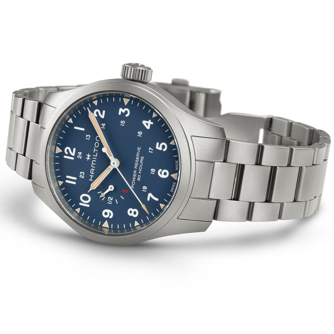Hamilton Khaki Field Power Reserve Cuerda Manual H69509140