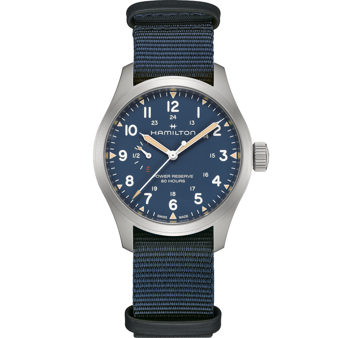 Hamilton Khaki Field Power Reserve Cuerda Manual H69509940