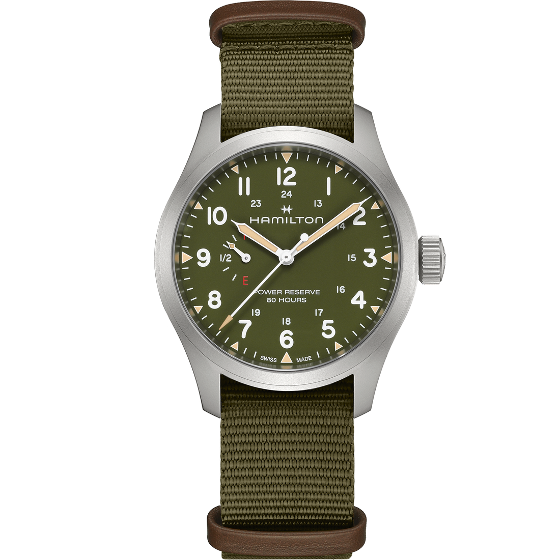 Hamilton Khaki Field Power Reserve Cuerda Manual H69509960