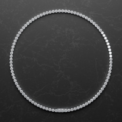Pulsera rivière 1,5 ct, diamantes de laboratorio y oro blanco 18K