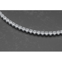 Pulsera rivière 1,5 ct, diamantes de laboratorio y oro blanco 18K