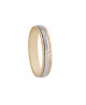 Alianza Bicolor Oro 18K de 4mm Interior plano | Joyería B&Couple by Bellido